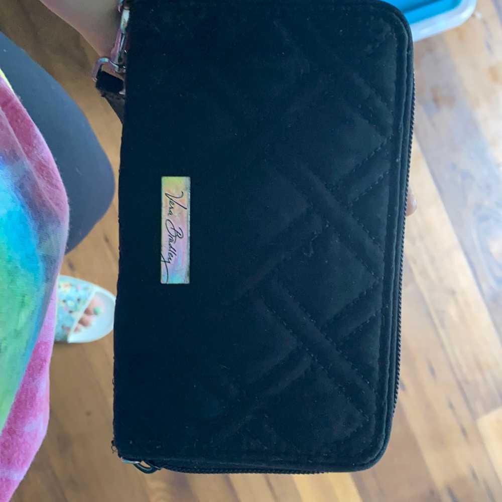 Vera Bradley black wristlet